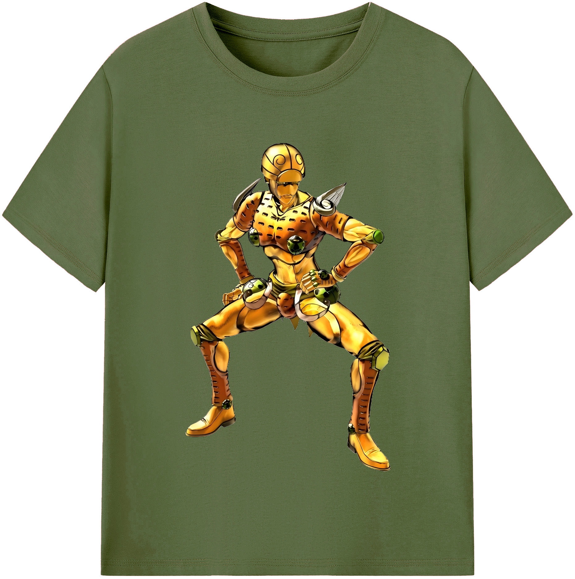（画像用） ジョジョの奇妙な冒険 ジョルノ?ジョバァーナ JoJo's Bizarre Adventure Giorno Giovanna 綿100％半袖Tシャツ（フロントプリント）